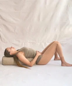 Yogamatters Hemp Rectangular Buckwheat Bolster - Natural