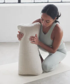 Yogamatters Hemp Rectangular Buckwheat Bolster - Natural