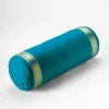 Yogamatters Organic Cotton Gold Trim Bolster - Ocean Green