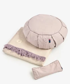 Yogamatters Zafu Meditation Cushion, Blanket & Eye Pillow Kit